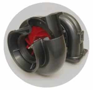 EnvisionTEC 3D printed turbocharger in ABS-like material