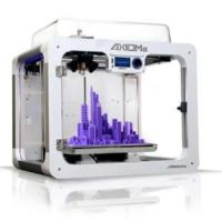 Airwolf 3D AXIOMe 3D printer with a completed purple object on the build platform