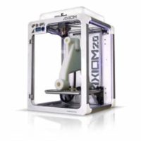 Airwolf 3D AXIOM 20 Single 3D printer with a white part on the build platform.