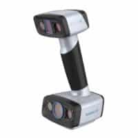 EinScan HX 3D scanner with blue LED and blue laser light sources for a superior 3D scanning result.
