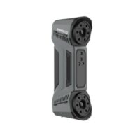 FreeScan Combo 3D scanner with a gray chassis and two light sources: blue laser and infrared.